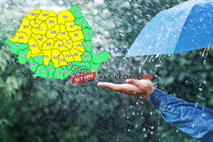 COD GALBEN: INSTABILITATE ATMOSFERICĂ TEMPORAR ACCENTUATĂ