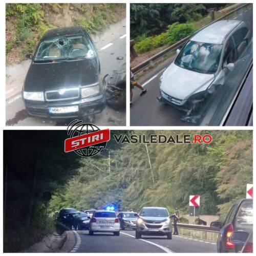 GALERIE FOTO: Două mașini s-au ciocnit între Cavnic și Șurdești. Se circulă alternativ (actualizare)