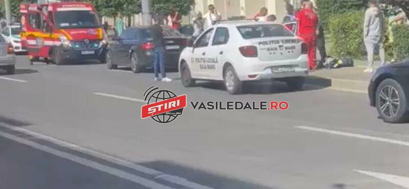ACTUALIZARE: Pasager resuscitat de un echipaj SMURD după un accident în Baia Mare (video)