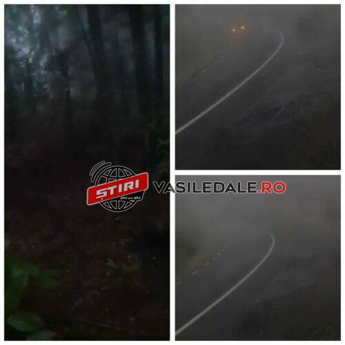 EXCLUSIV VIDEO: Ora 12 – Cavnicul învăluit într-o ceață misterioasă, iar ziua s-a transformat în noapte