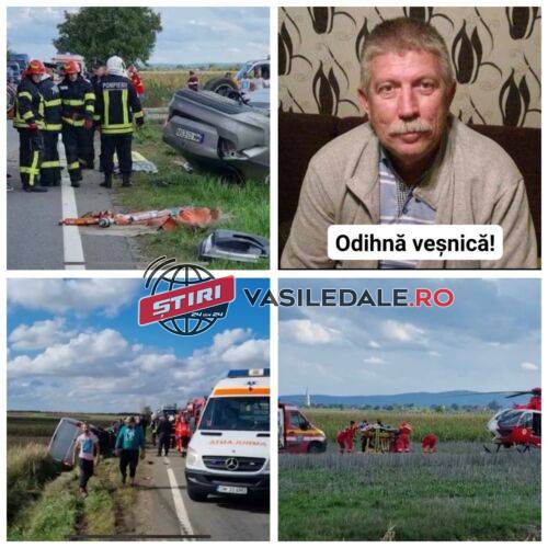 EXCLUSIV VIDEO: Tragedie pe DN1C – Fostul director al Distrigaz Maramureș a murit iar soția lui a fost preluată de elicopterul SMURD. Mașina lor s-a izbit de un microbuz