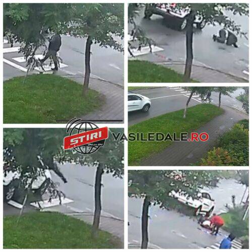 VIDEO: Momentul terifiant în care un pieton este spulberat pe o trecere pentru pietoni la Sighetu Marmației
