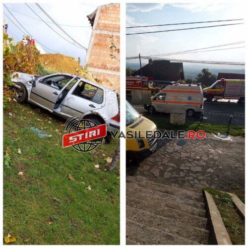 FOTO: Accident cu 2 victime încarcerate la Șișești