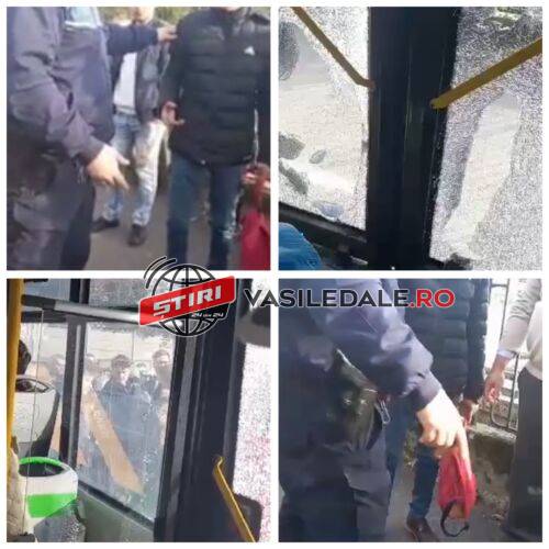 Exclusiv video: Autobuz Urbis devastat de un călător lângă cimitirul Horea 2 din Baia Mare – ACTUALIZARE