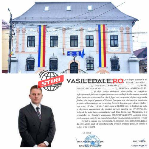 EXCLUSIV: Primarul din Baia Sprie și trei angajați ai Primăriei, urmăriți penal de DNA. Procurorii au stabilit un prejudiciu de 812.328,50 lei