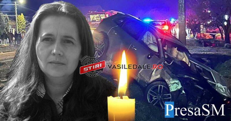 FOTO: O asistentă medicală, mamă a doi copii, ucisă de un șofer rupt de beat angajat în depășirea unei coloane de autoturisme pe DN19