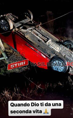 EXCLUSIV VIDEO: Svetlana din Valea Vișeului s-a răsturnat cu mașina între Fiad și Romuli în Ajunul Crăciunului Ucrainean