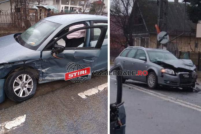 FOTO: Două şoferiţe, implicate într-un accident la Sarasău