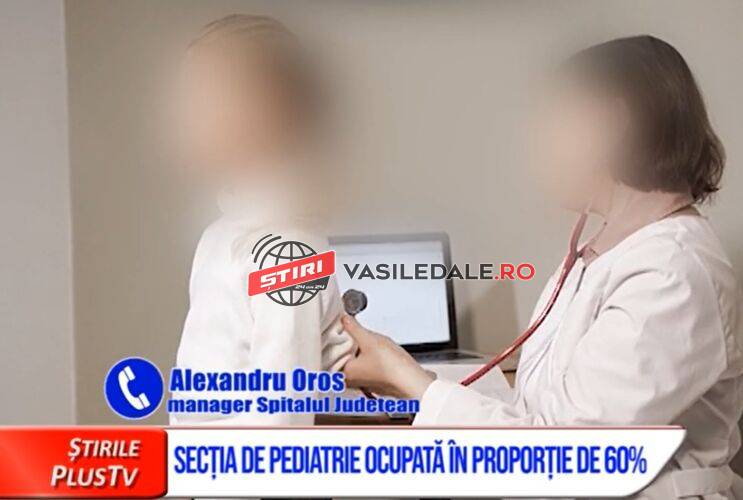 VIDEO: Secția pediatrie a Spitalului Județean de Urgență Baia Mare ocupată în proporție de 60%