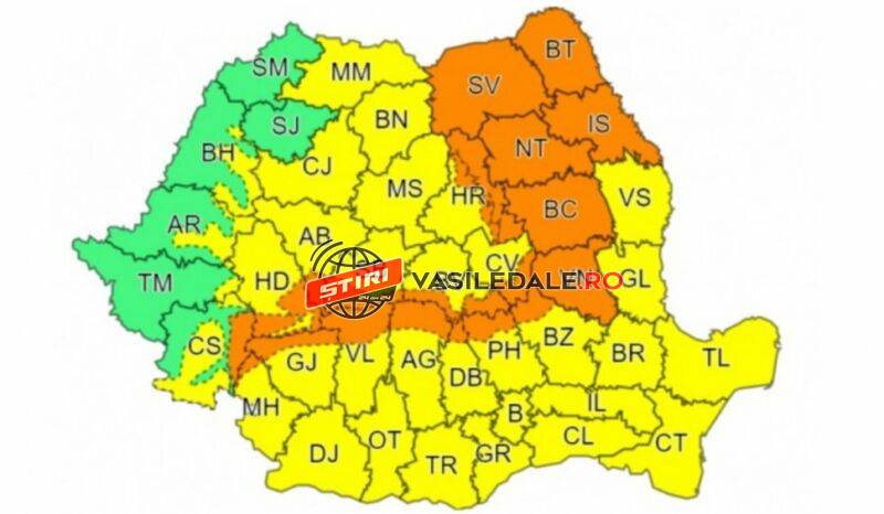 VREME SEVERĂ: Cod galben și portocaliu de frig și ninsori