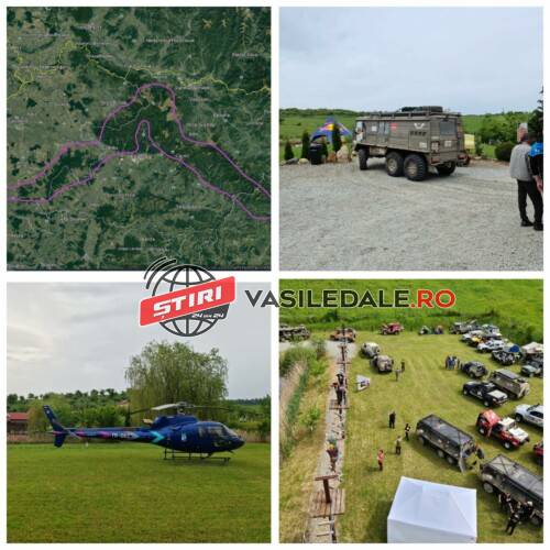 FOTO: Umilirea românilor continuă! Au venit din Austria să se dea cu mașinile de teren ilegal în munții Rodnei. Au la dispoziție inclusiv un elicopter