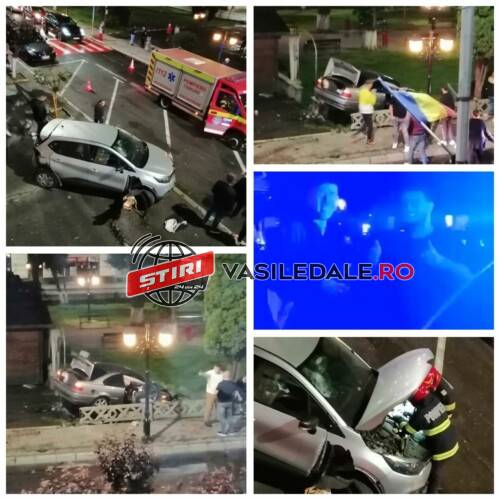 EXCLUSIV VIDEO: Prăpăd făcut pe o stradă din Sighetu Marmației de șoferul unui BMW (actualizare)