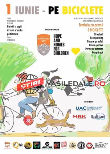 ZIUA COPILULUI: „1 iunie – pe biciclete” în Baia Mare