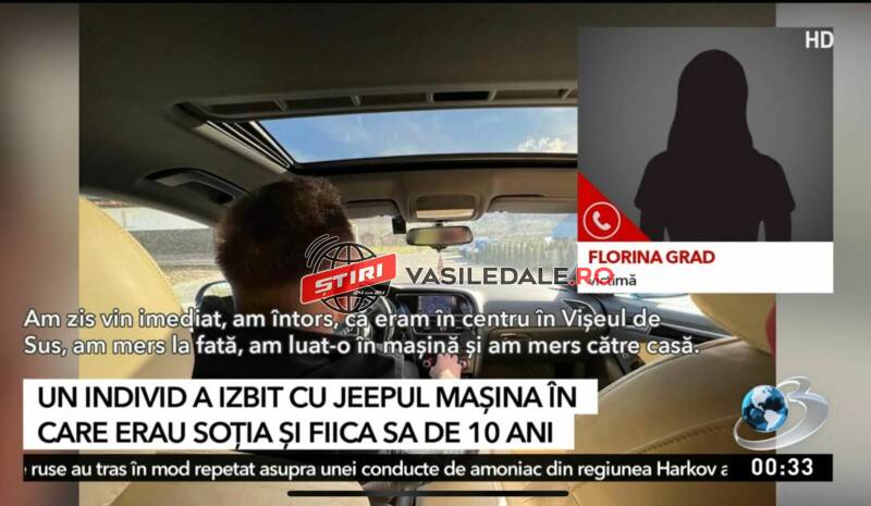 EXCLUSIV: „Fetiţa mi-a spus: tati te omoară!”. Femeia din Vişeu de Jos atacată de soţ cu maşina rupe tăcerea