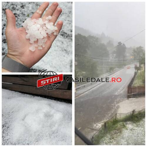 EXCLUSIV VIDEO: A FOST PRĂPĂD LA CAVNIC – Orașul acoperit de un strat de 2-3 cm de gheață