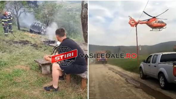 VIDEO: Un băimărean a suferit multiple arsuri într-o explozie la Zalău