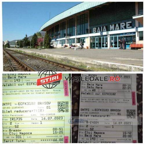 Vârstnică (62 ani), uitată de CFR noaptea în Gara din Baia Mare. După 10 ore de călătorie spre Satu Mare