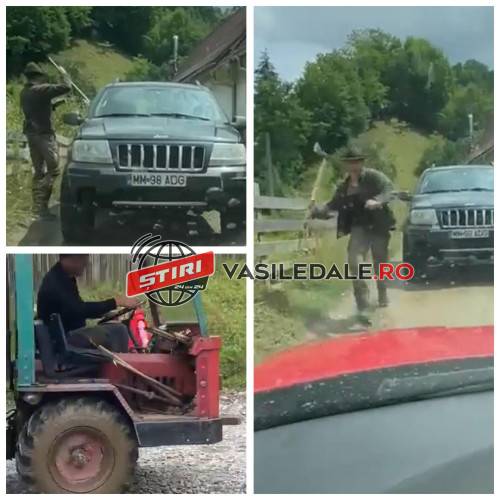 EXCLUSIVITATE: Tânăr atacat cu toporul pe o stradă din Vișeu de Sus. Avem imaginile atacului FURIBUND