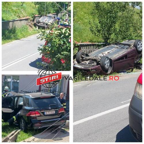 EXCLUSIV VIDEO / STRÂMTURA: Impact între două maşini, trei victime