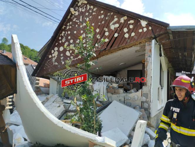 Explozie la o butelie în Vişeu de Jos, o persoană rănită – ACTUALIZARE (galerie foto)