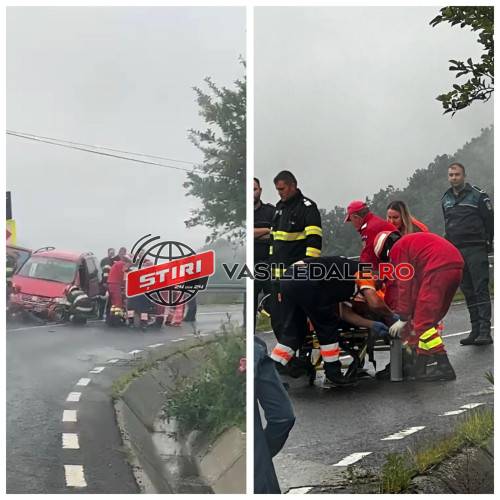 EXCLUSIV VIDEO: Impact frontal pe DN 18, în Pasul Hera. O victimă încarcerată (actualizare)