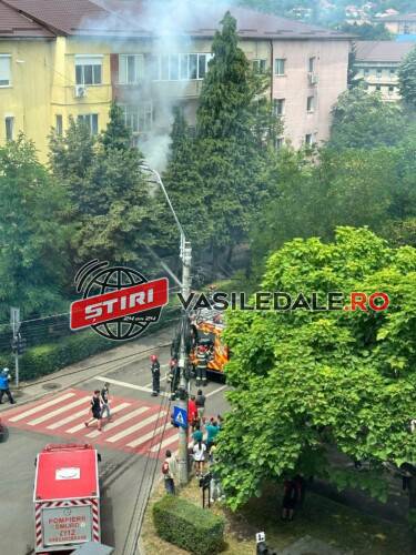 EXCLUSIV VIDEO: Incendiu într-un apartament de pe str. V. Babeş din Baia Mare – ACUALIZARE