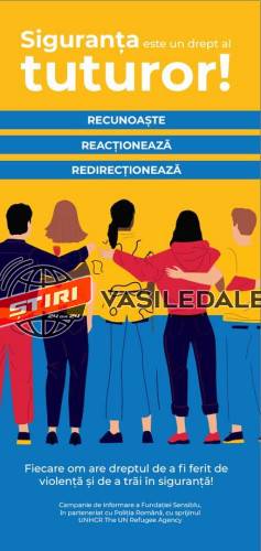 SIGURANȚA ESTE UN DREPT AL TUTUROR: Campanie de prevenire a violenţei