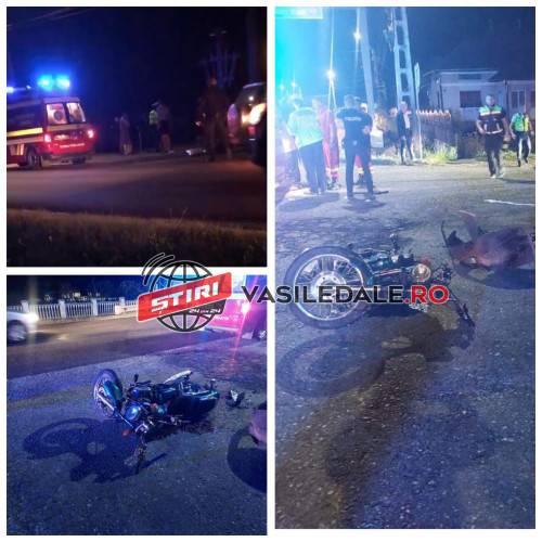 EXCLUSIV VIDEO: Motociclist lovit în plin de un autoturism condus de un șofer beat la Satulung – ACTUALIZARE