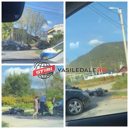 EXCLUSIV VIDEO: Motociclist lovit de o mașină pe strada Victoriei din Baia Mare (ACTUALIZARE)