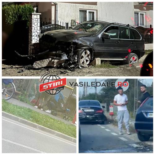 FOTO/VIDEO CITITORI: Evenimente neplăcute pe șoselele județului. Tamponare la Sighet, BMW în podeț la Vișeu de Sus