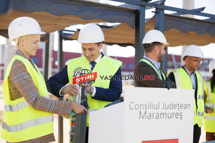 Ionel Bogdan: Am plasat o capsulă a timpului cu mesaje pentru viitor în fundația noului terminal de pasageri. Marcăm astfel o etapă importantă în dezvoltarea Aeroportului Internațional Maramureș