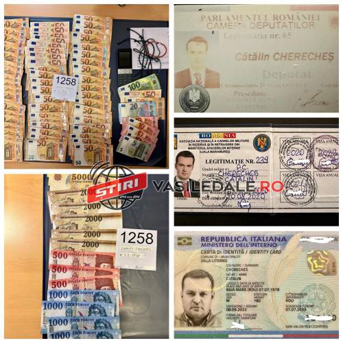 EXCLUSIV FOTO – Câți bani și ce acte avea Cherecheș asupra lui în momentul arestării! Avea inclusiv legitimația de deputat