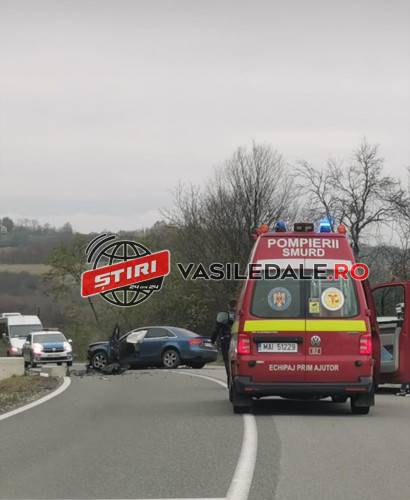 EXCLUSIV FOTO: O șoferiță beată criță și cu permis de câteva luni a intrat cu Audi-ul într-un podeț pe dealul Berchezului