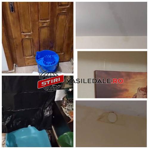 EXCLUSIV VIDEO: Și-au petrecut Crăciunul cu apartamentele inundate! Firma nu a finalizat lucrările de reabilitare termică