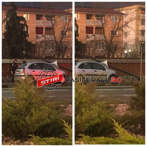 VIDEO – S-a izbit cu mașina de un stâlp în Baia Sprie