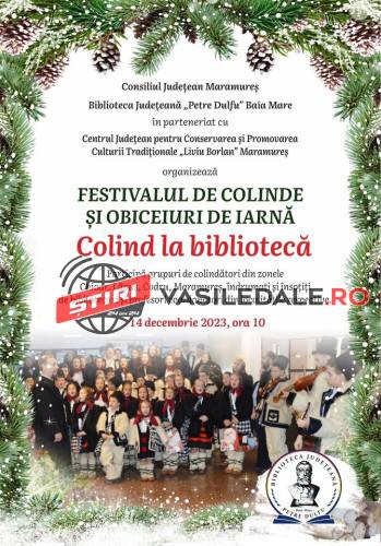 Festivalul de colinde și obiceiuri de iarnă „Colind la bibliotecă”