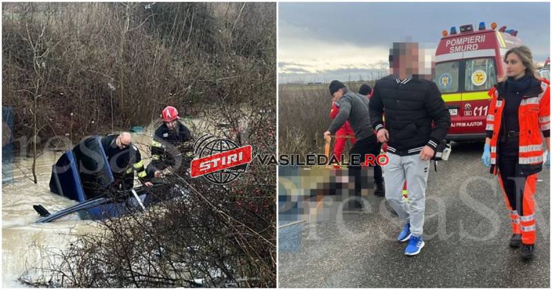 GRAV ACCIDENT ÎN JUDEŢUL VECIN: Trei morți după ce maşina în care se aflau a ajuns într-un şanţ. Toţi trei s-au înecat