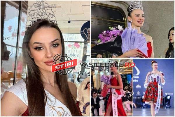 FOTO: Cine este tânăra din Maramureş care a pus România pe harta frumuseţii mondiale. A câştigat Miss Tourism 2023, la Shanghai