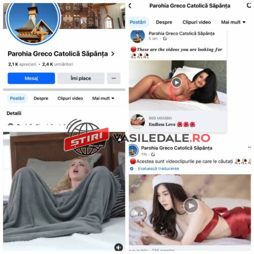 ”CU VOIA DOMNULUI” – Facebook-ul Parohiei Greco Catolice Săpânța spartă de hakeri. Enoriașii văd filme porno