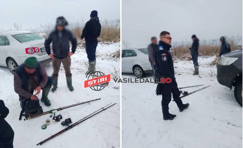 FOTO: Infracțiune constatată de jandarmii maramureşeni și amenzi aplicate pentru trei bărbați care pescuiau ilegal în apele râului Someș