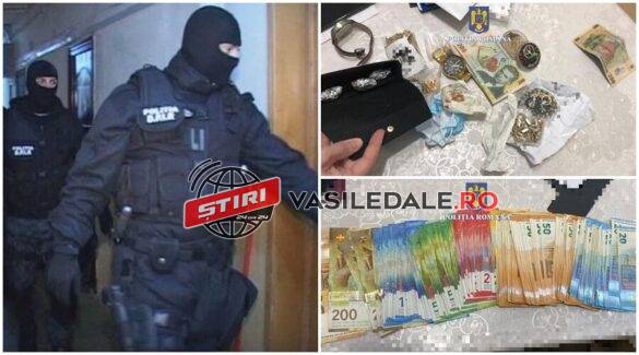 Acțiune în forță la Zalău: Mascații au descins la 11 locuințe și au reținut 6 persoane bănuite de proxenetism și spălare de bani