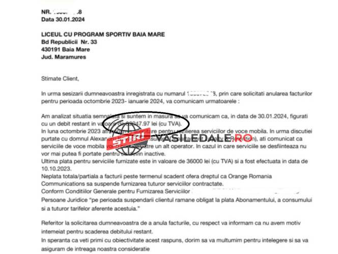 VIDEO: CREȘTE CA FĂT FRUMOS – Factura la internet de la LPS Baia Mare a ajuns la 82.000 de lei (16.400 euro)!