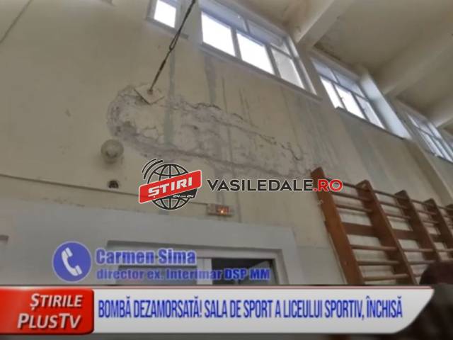 VIDEO: Sala de Sport a Liceului cu Program Sportiv Baia Mare închisă de DSP. Era o bombă cu ceas pentru sănătatea elevilor