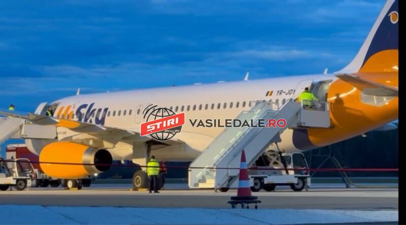EXCLUSIV VIDEO: Avionul HiSky Baia Mare – Paris Beauvais a decolat cu 6 ore întârziere. Aeronava prezenta scurgeri
