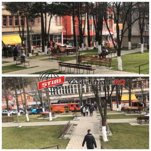 VIDEO: Incendiu la un magazin din centrul orașului Cavnic. O persoană intoxicată cu fum (actualizare)