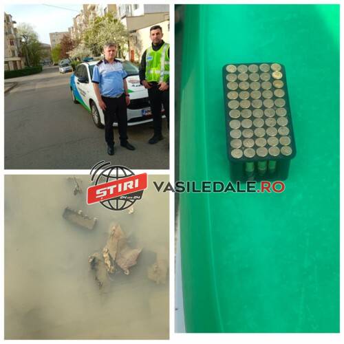 FOTO: Muniție descoperită lângă locul de joacă pentru copii de pe strada Moldovei din Baia Mare