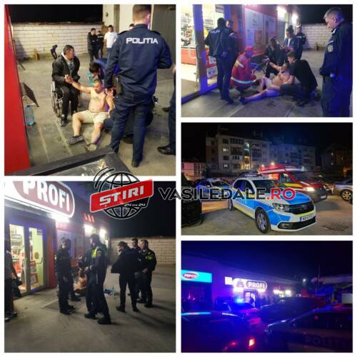 EXCLUSIV VIDEO: SIGHETUL SĂLBATIC – Bătaie cu topoarele la un supermarket din centrul orașului – actualizare