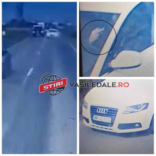 VIDEO – Mesaj jignitor în trafic al unui șofer după ce a tot el a depășit pe linie continuă