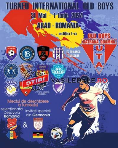 Echipa de fotbal old boys Sport Team Baia Mare participă la Arad la un turneu internaţional