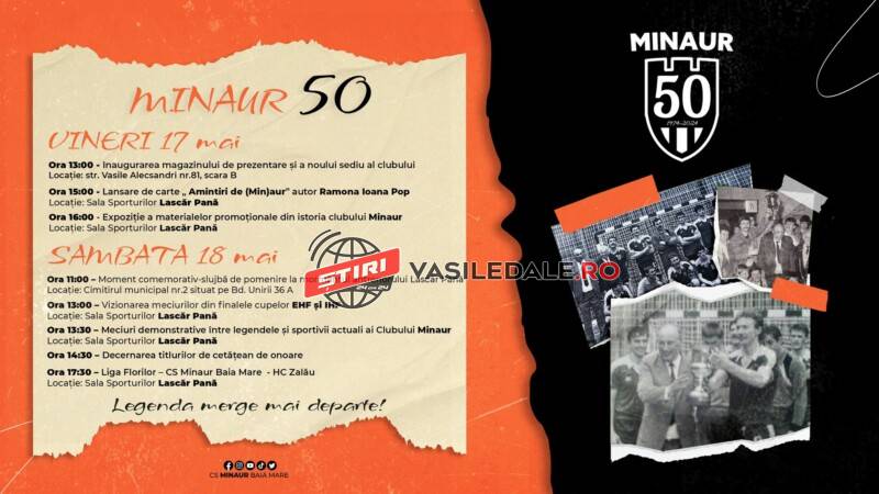 Manifestări prilejuite de sărbătorirea a 50 de ani de la înființarea primului club de handbal din România